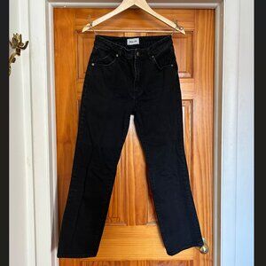Rolla's Black High Waisted Straight Leg Jeans